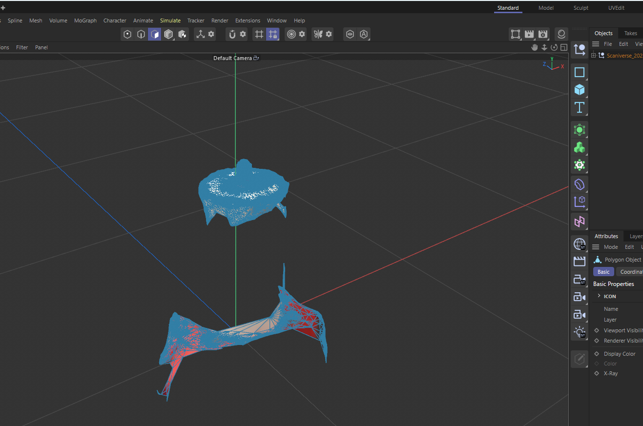 Activity 2 Scaniverse and Cinema 4D proccess work